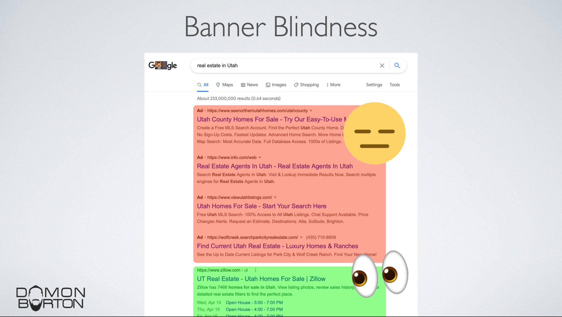 Banner Blindness - Damon Burton