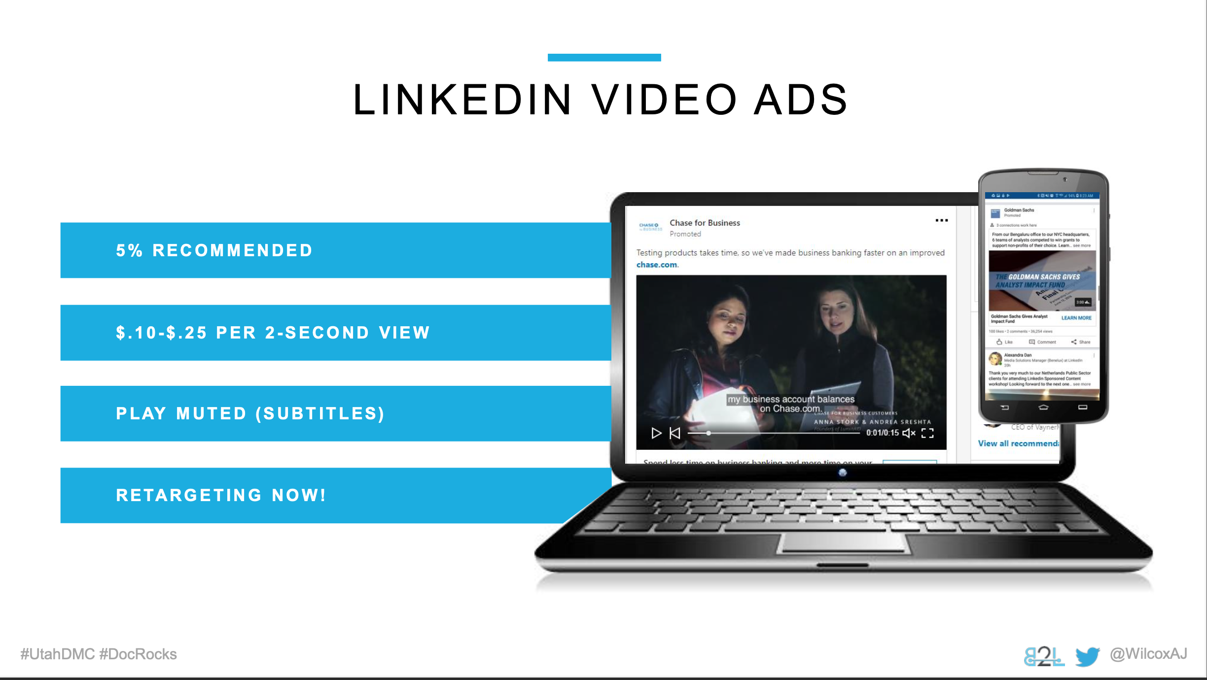 Utah DMC LinkedIn Ads - Aj Wilcox - Ad Units - Video Ads