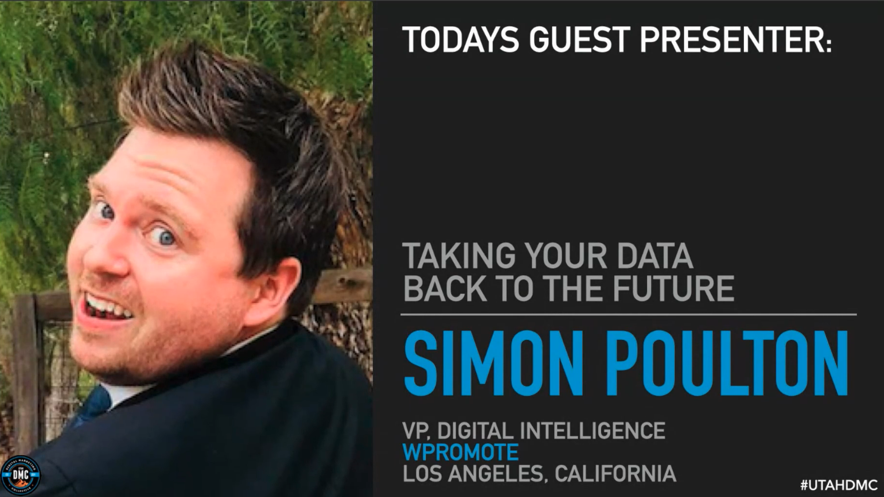 Simon Poulton - Utah DMC - Taking Your Data Back To The Future